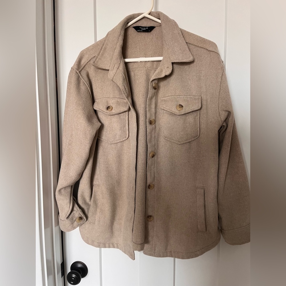 Tan Button-Up Jacket